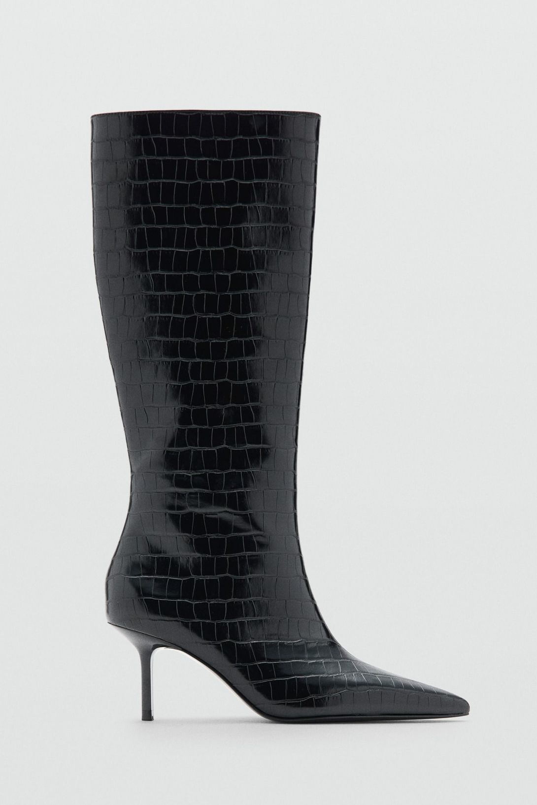 Croc-Effect Boots - Women | Mango Usa