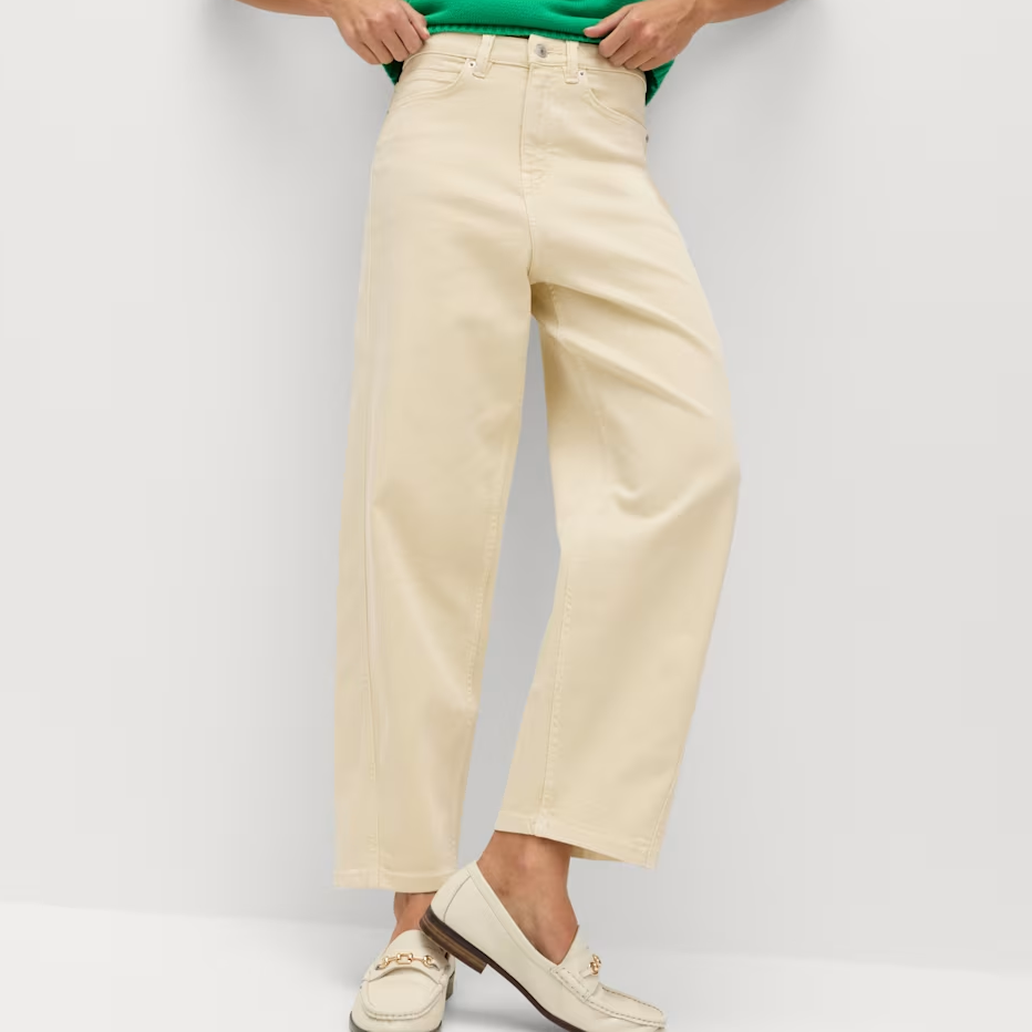 M&amp;amp;S, yellow High Waisted Carrot Leg Ankle Grazer Jeans