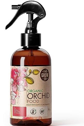 Organic Ready to Spray Orchid Food Mist - Bloom Booster Fertilizer for Orchids in Pots - Plant Nutrients for Healthy Flower &amp;amp; Reblooms (8 Oz)