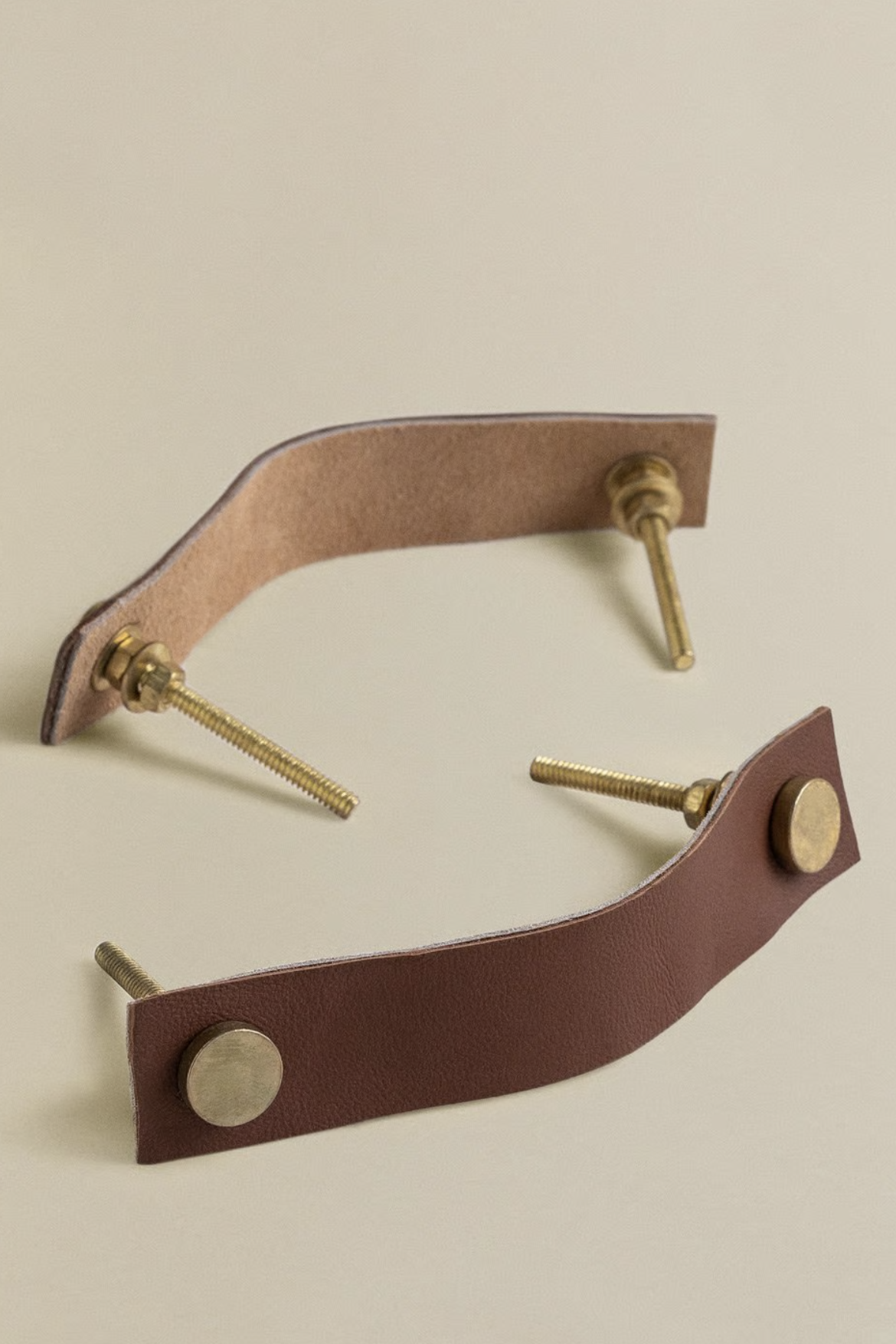 leather drawer handles