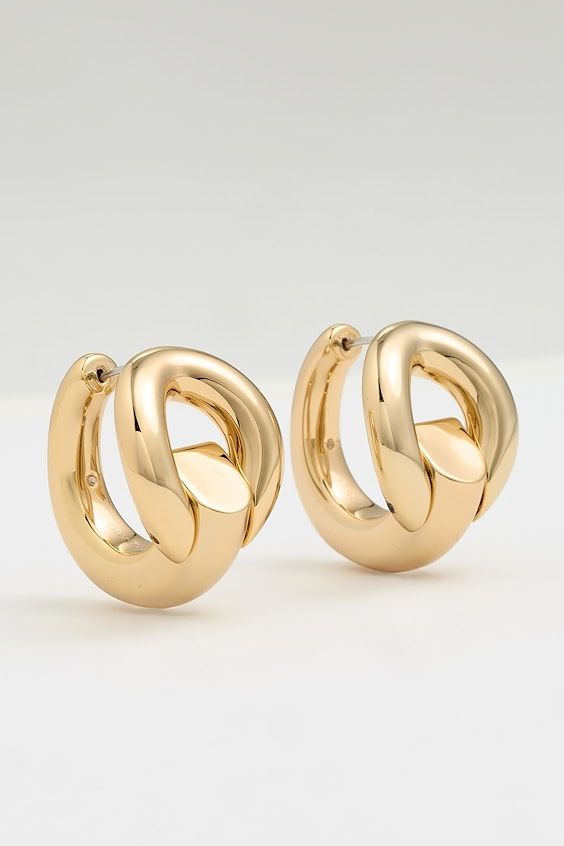 Tory Burch Pierced Hoop Earrings