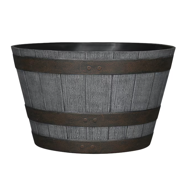 Style Selections Round Plastic Planter