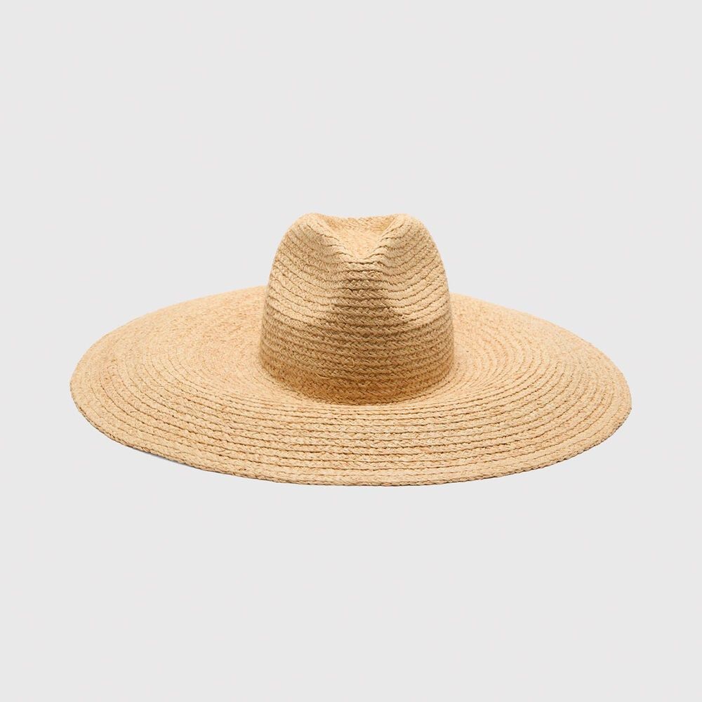 Neutral Oversized Straw Hat