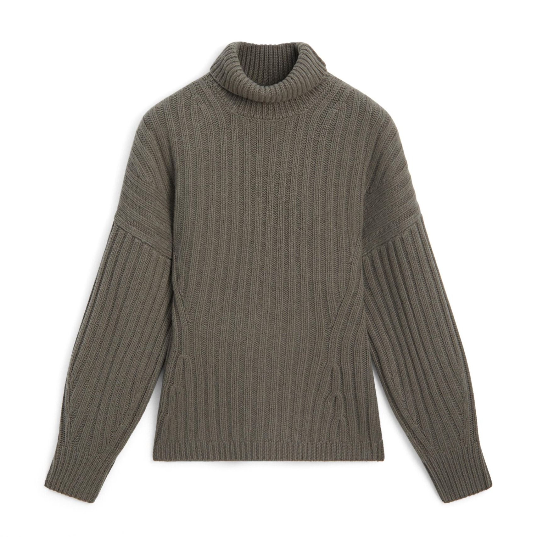 Cashmere Wool Ribbed Knit Sweater - Limited Edition