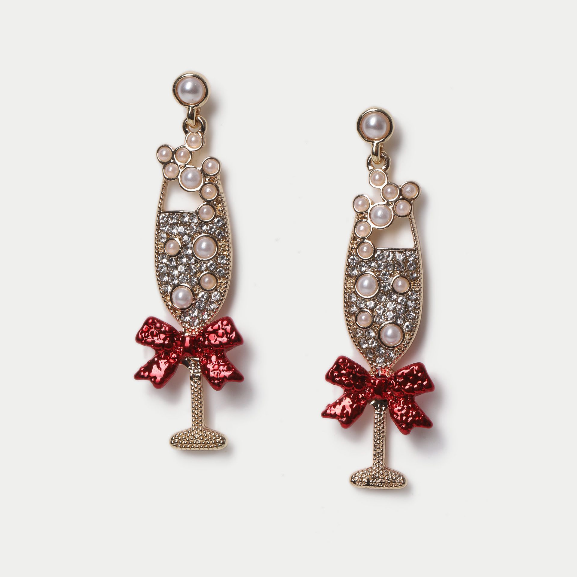 Pearl Champagne Drop Earrings