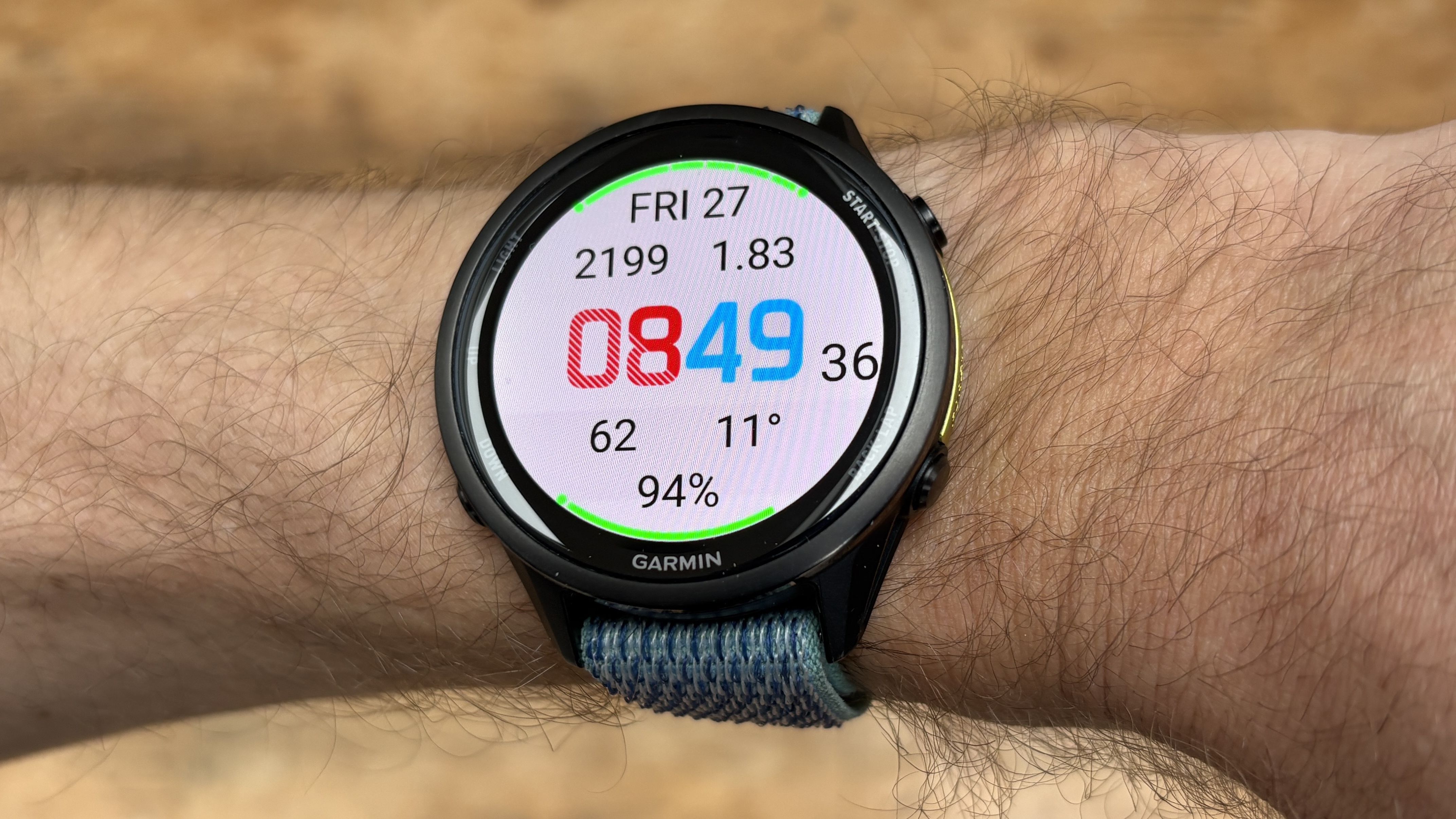 Garmin Glance Watch Face on Forerunner 970