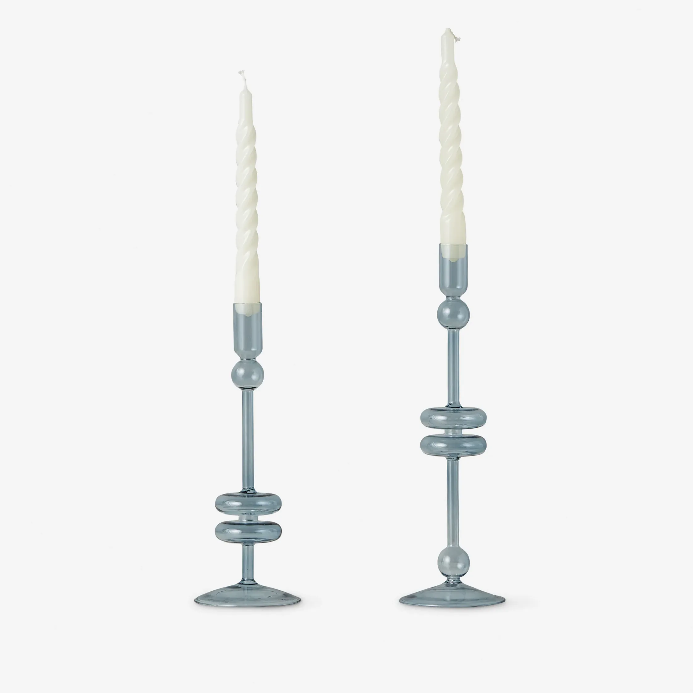 Lulu and Georgia, Glass Candlestick Pair (set of 2) by Etúhome