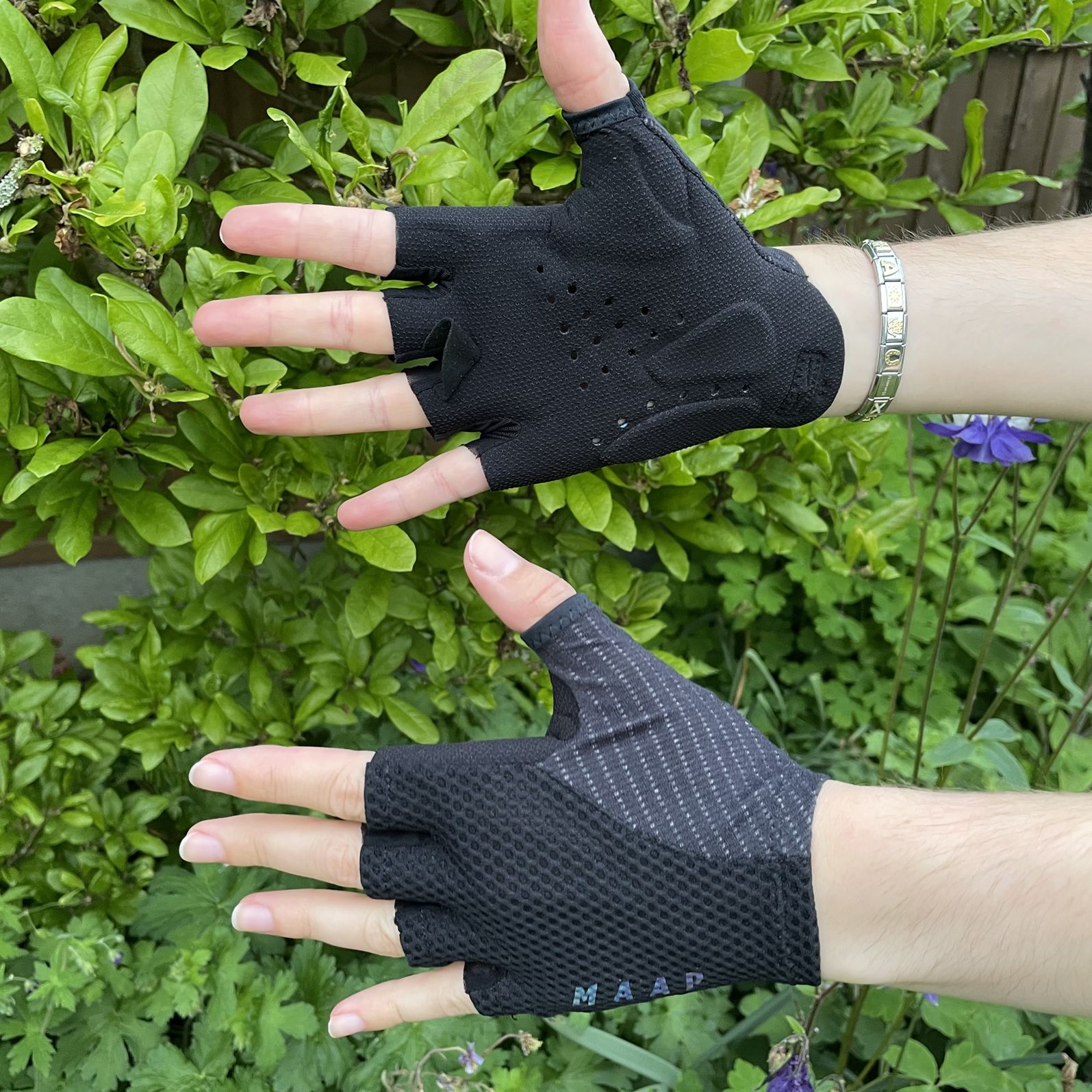 Maap Pro Race Mitt worn by a women