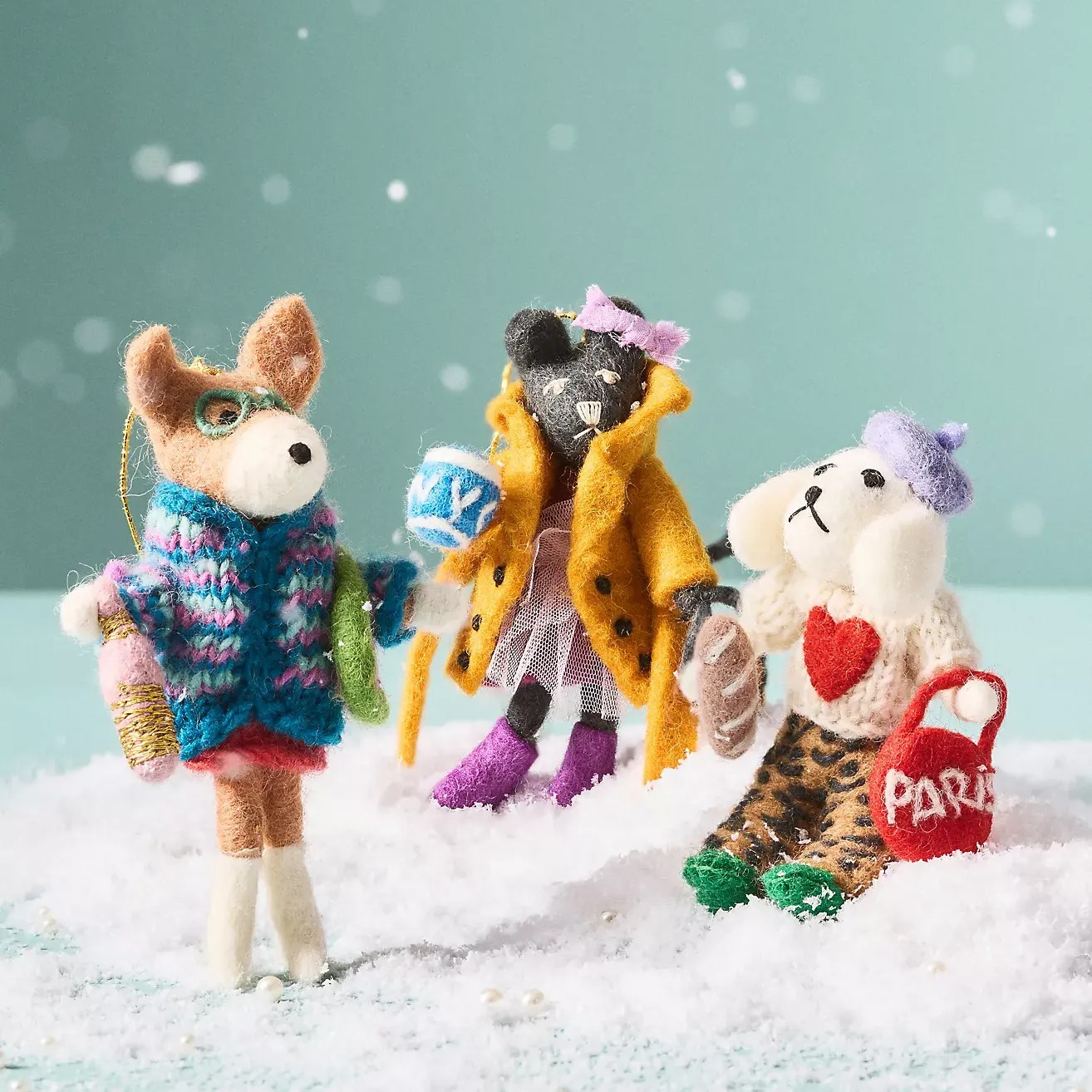 Travel Animal Felt Ornament