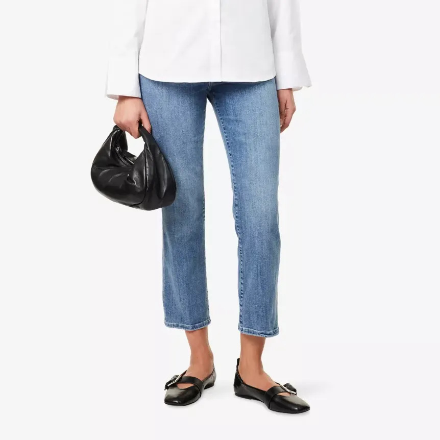 Good Legs Straight Cotton-Blend Stretch-Denim Jeans - 4