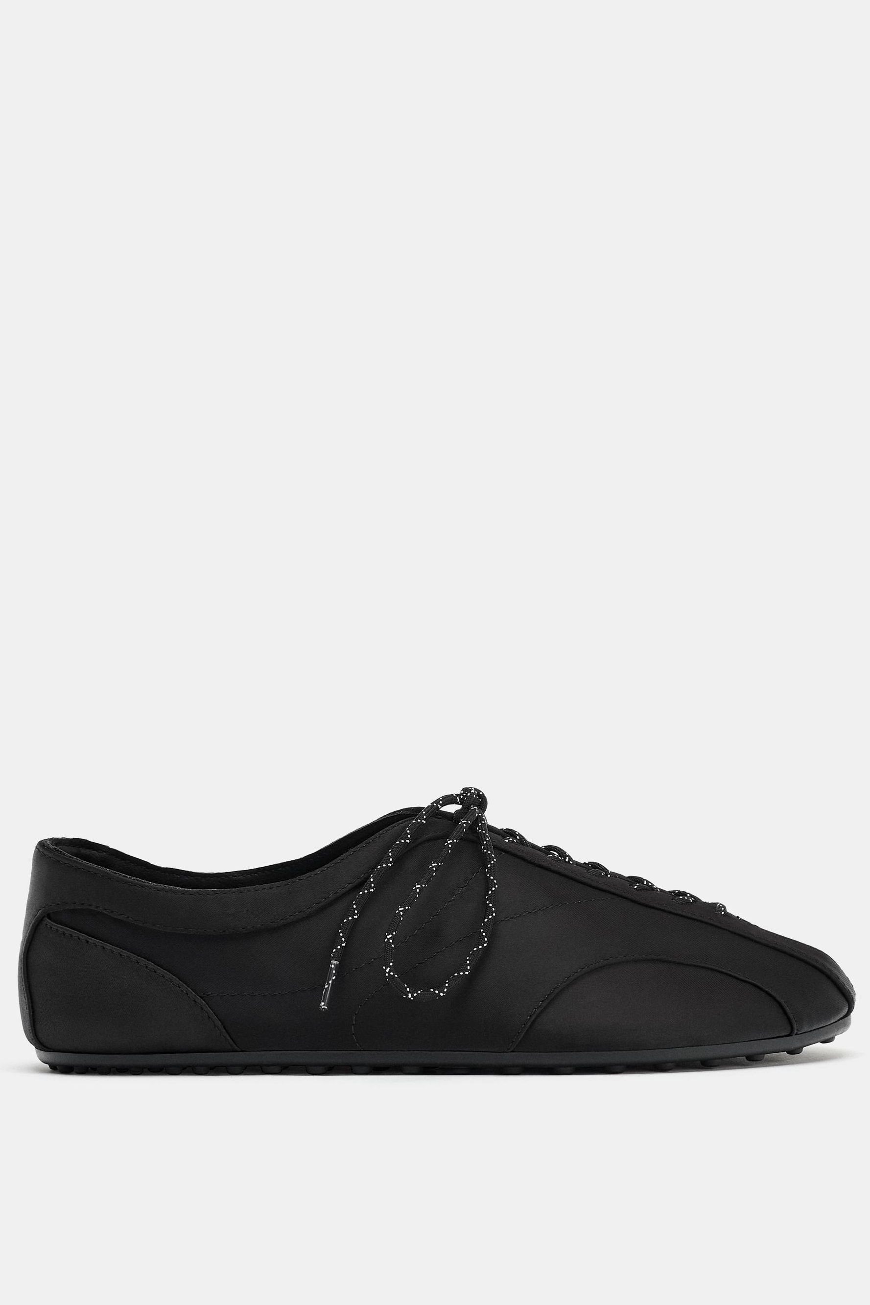 Laced Sporty Ballet Flats