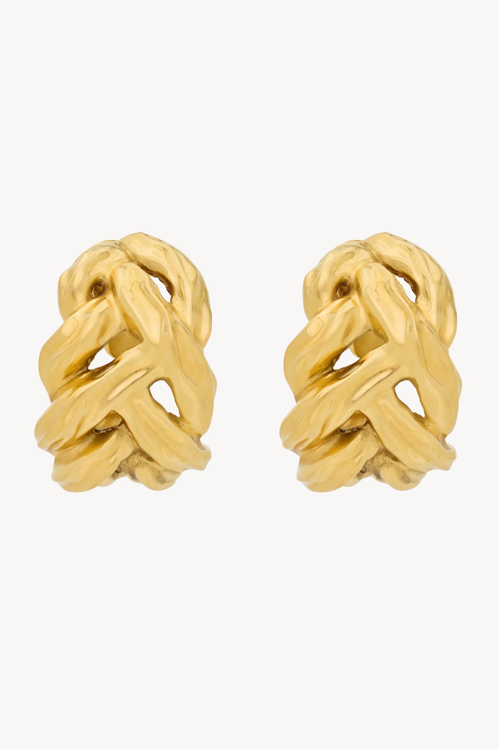 Saint Laurent Wheat Chain Earrings