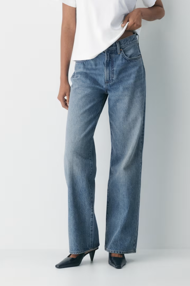 Denim Forum, The Farrah Hi-Rise Wide Jean