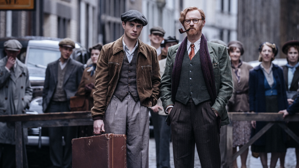 an image of Connor Finch as Jack and Mark Gatiss as Gabriel Book in Bookish S1