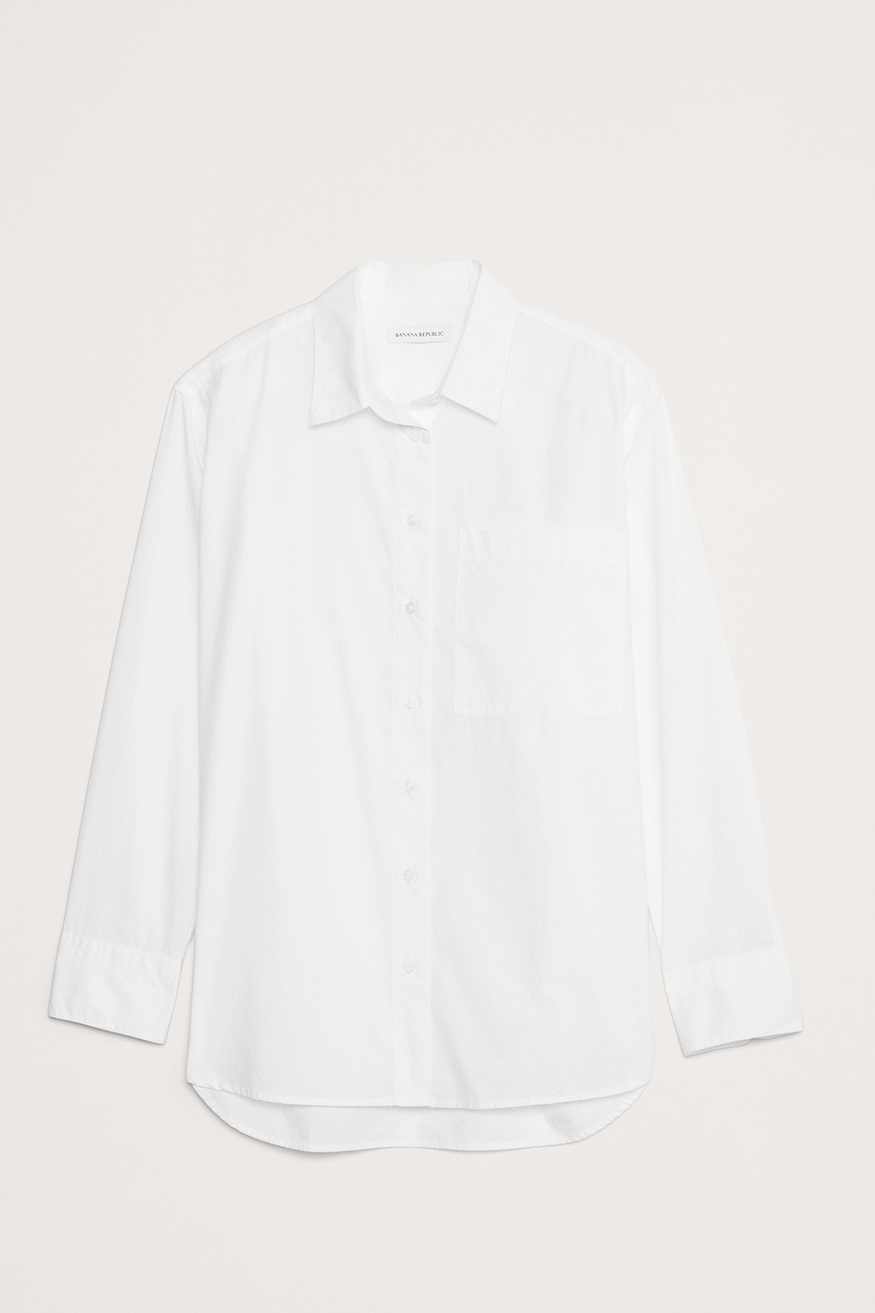 Banana Republic, The Oversized Shirt in Cotton Poplin