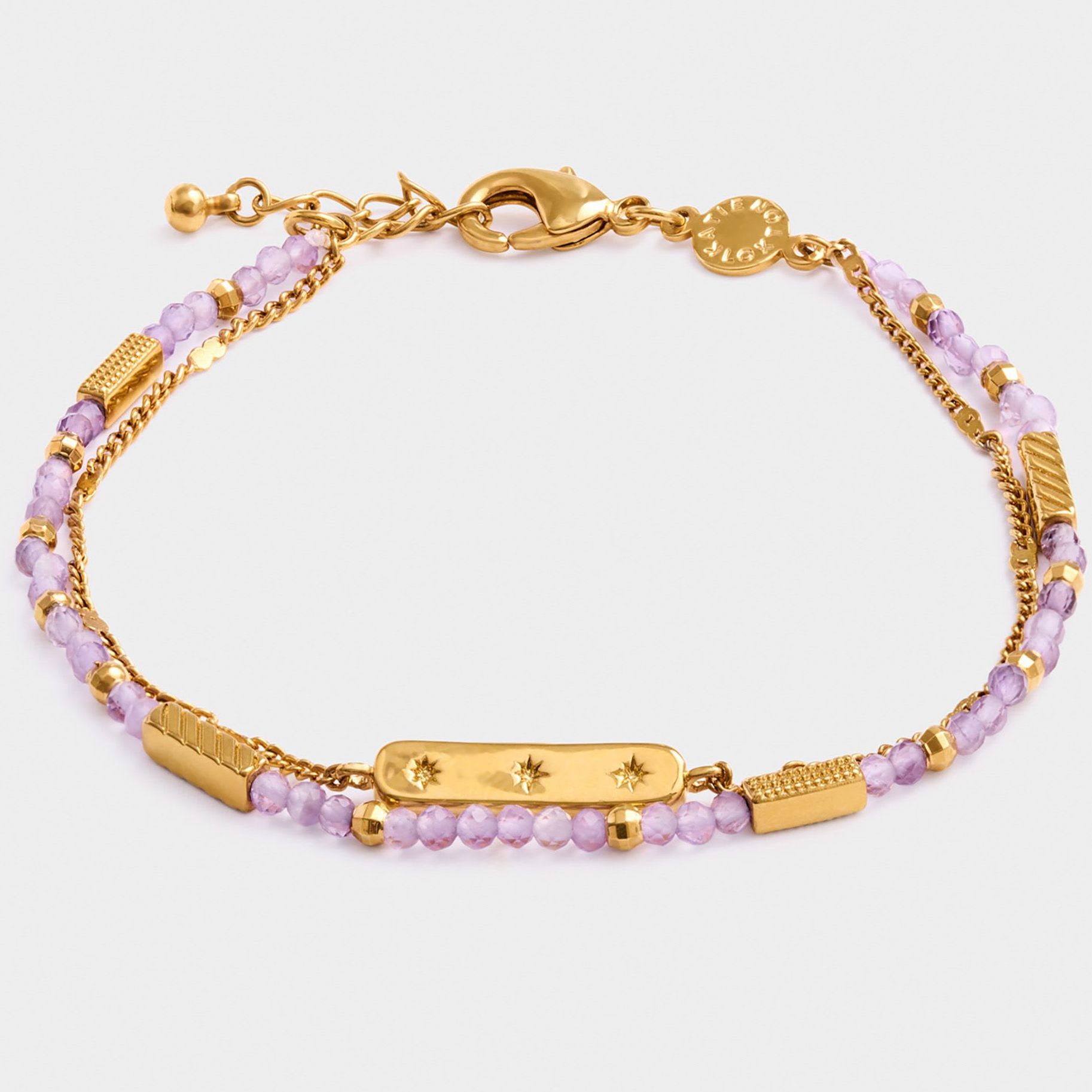 February Waterproof Birthstone Bracelet