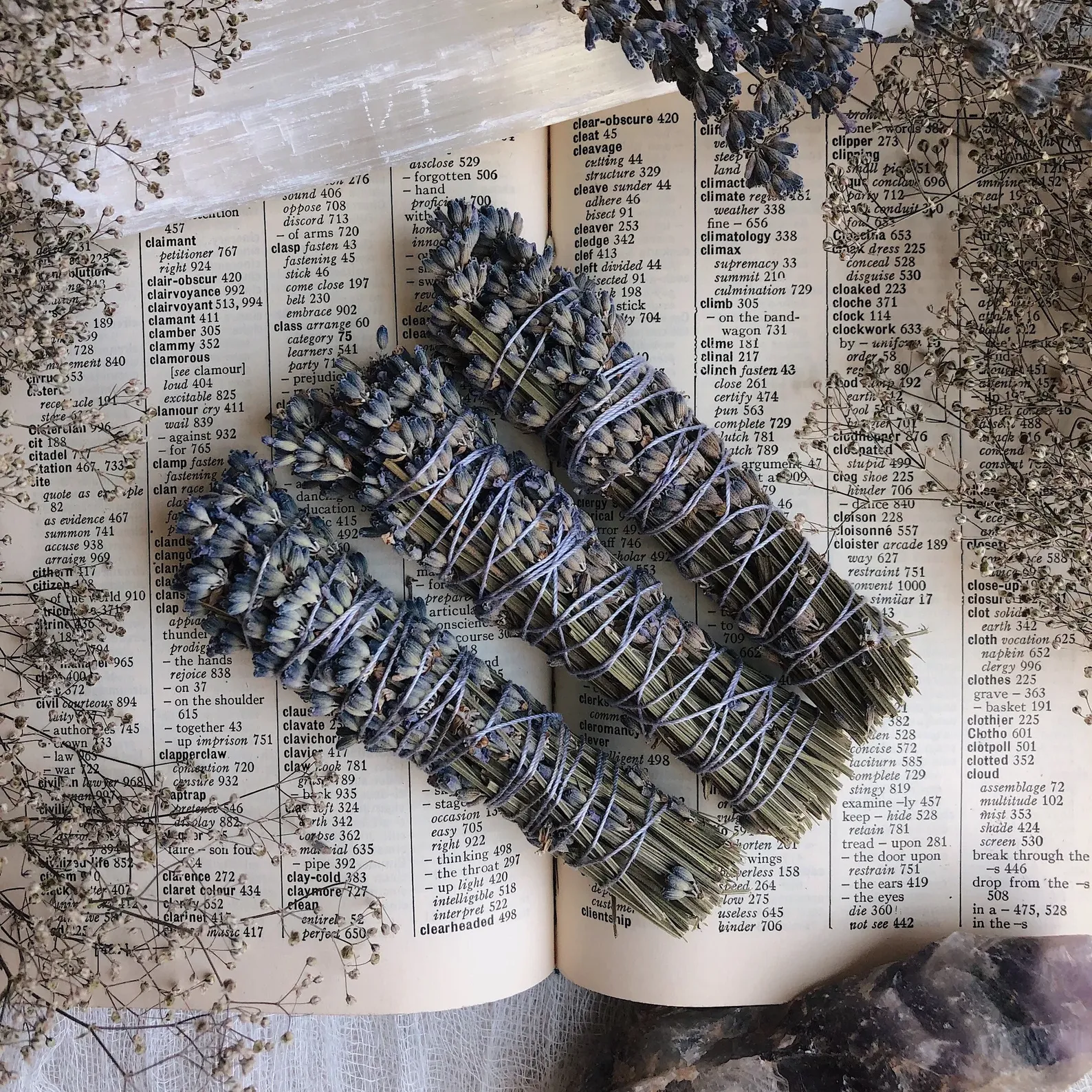 Lavender smudge sticks