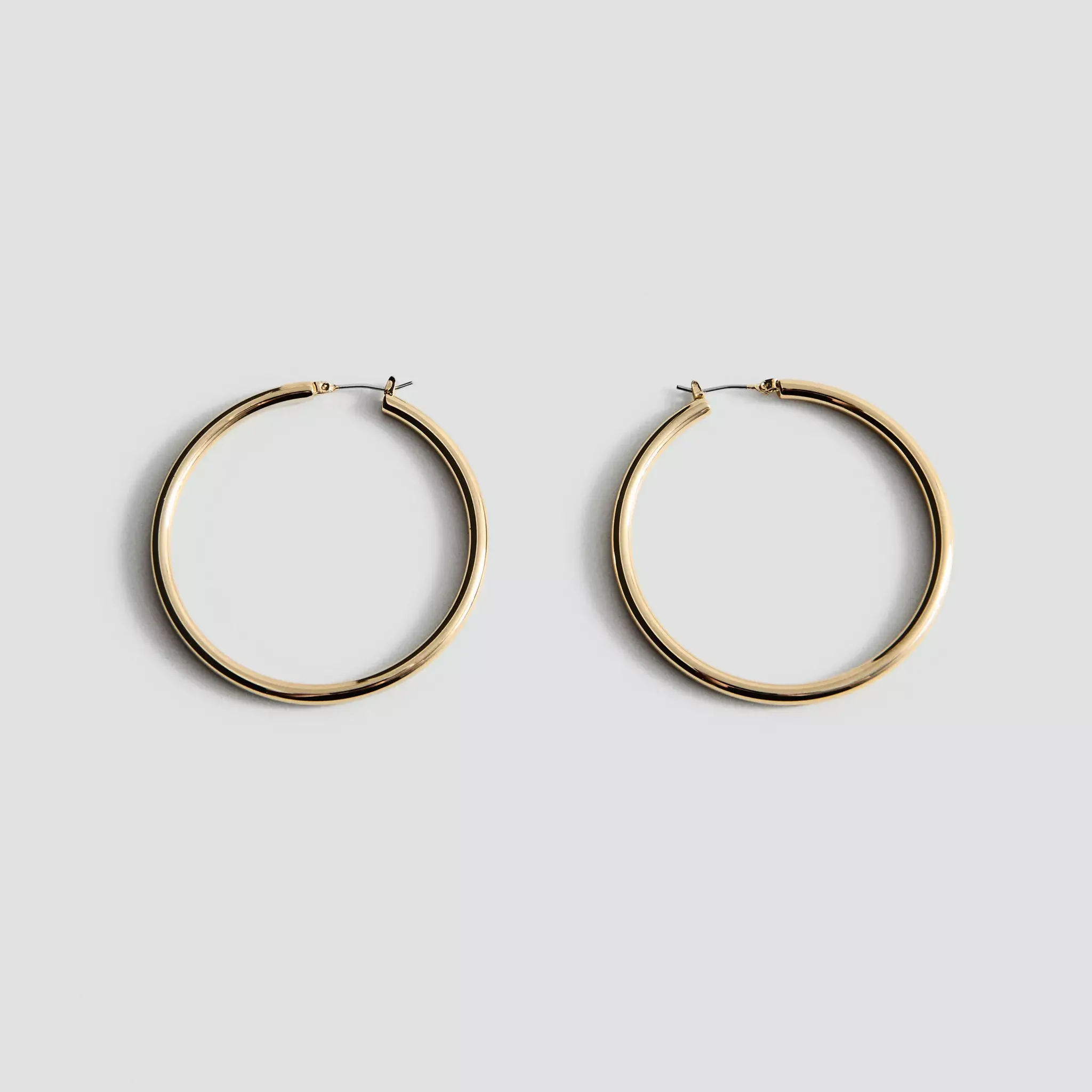 Metallic Hoop Earrings - Women | Mango United Kingdom