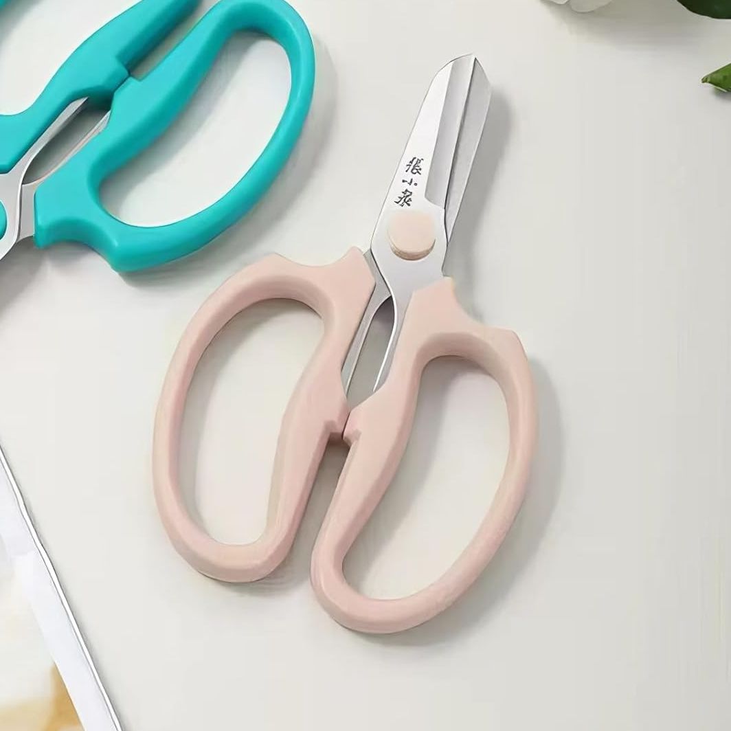 Professional Floral Scissors &amp;amp; Garden Shears - 3.38mm Stainless Steel, Ergonomic Wide Grip for Cutting Fresh Flowers, Florist Supplies, Pruning &amp;amp; Trimming (pink)