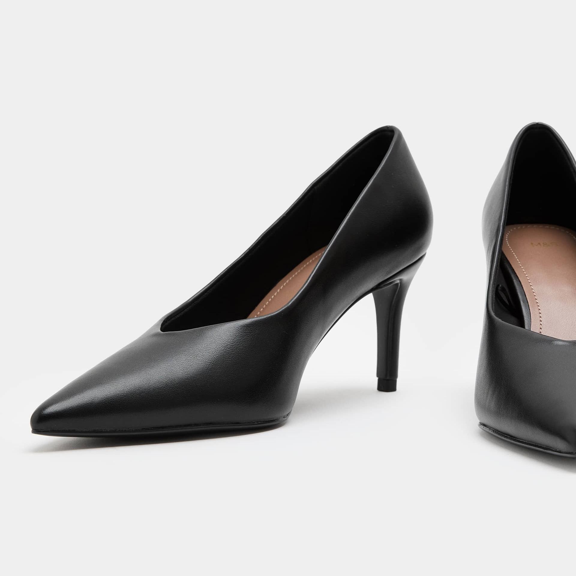 Stiletto Heel Pointed Court Shoes