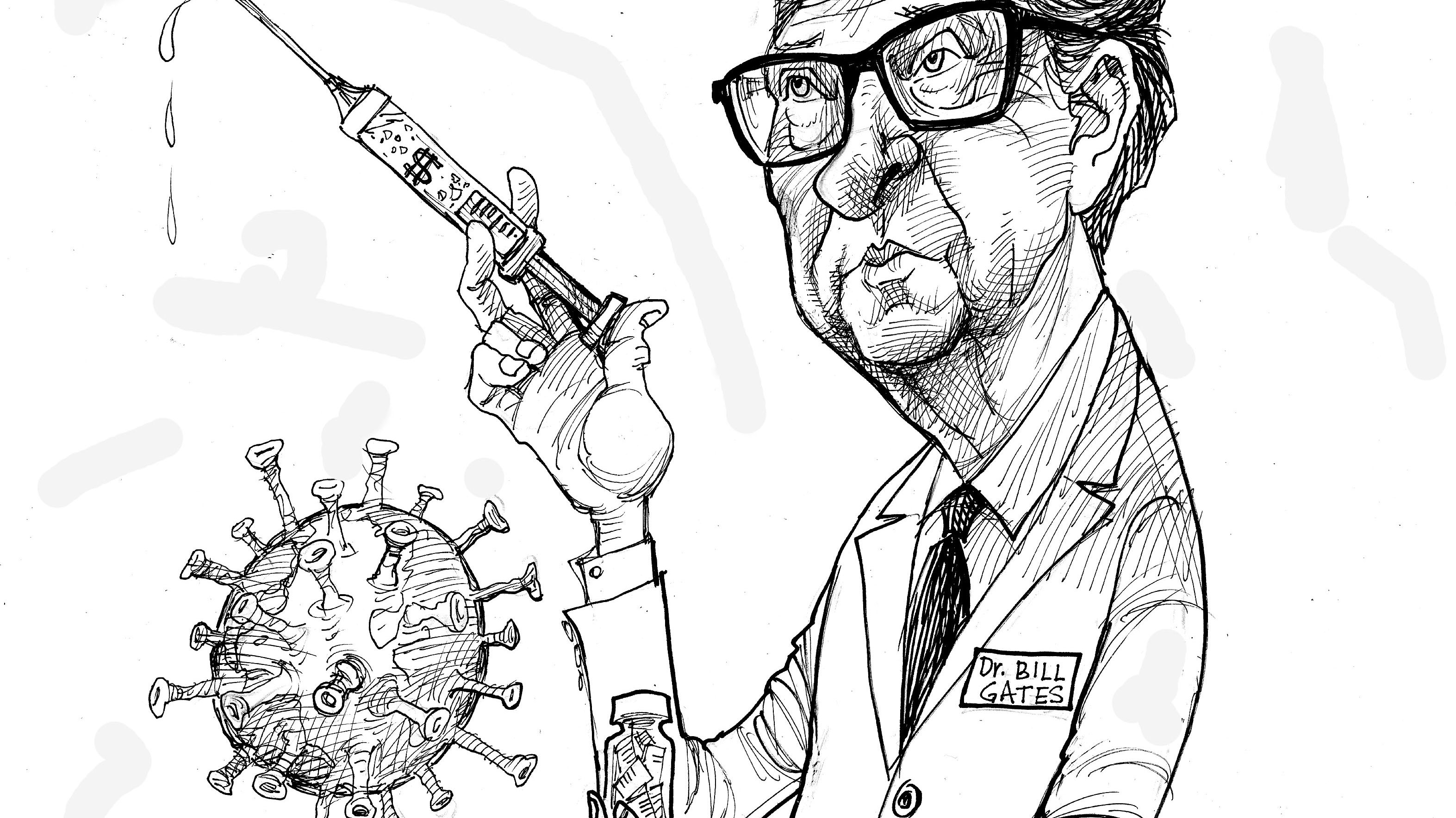 Editorial Cartoon U.S. Bill Gates invest money into coronavirus research  medicine | The Week