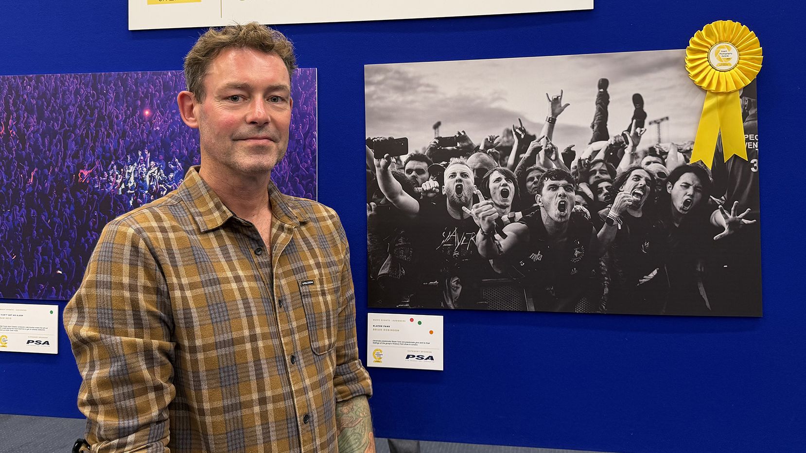 Photo of photographer Brian Robinson, winner of the Music Events &amp;ndash; Audiences category in the Event Photography Awards 2026, for a picture titled 'Slayer Fans'