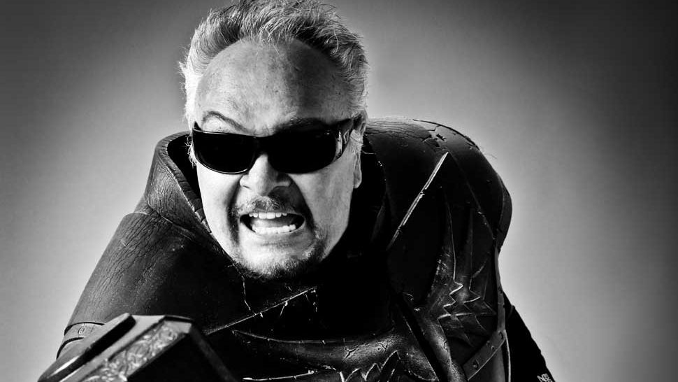 A press shot of Thor holding Thor&#039;s hammer