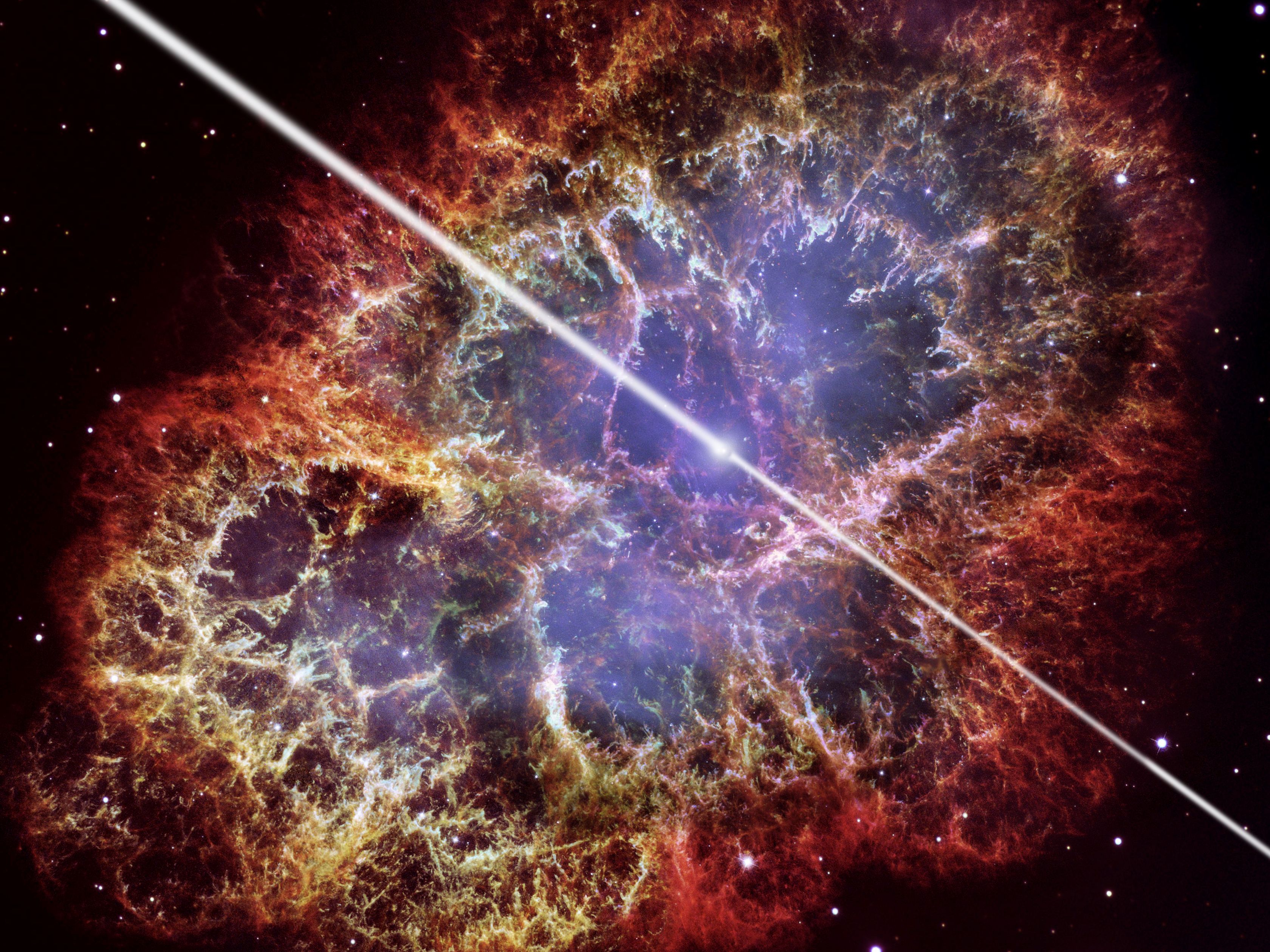 Jaw-Dropping!' Crab Nebula's Powerful Beams Shock