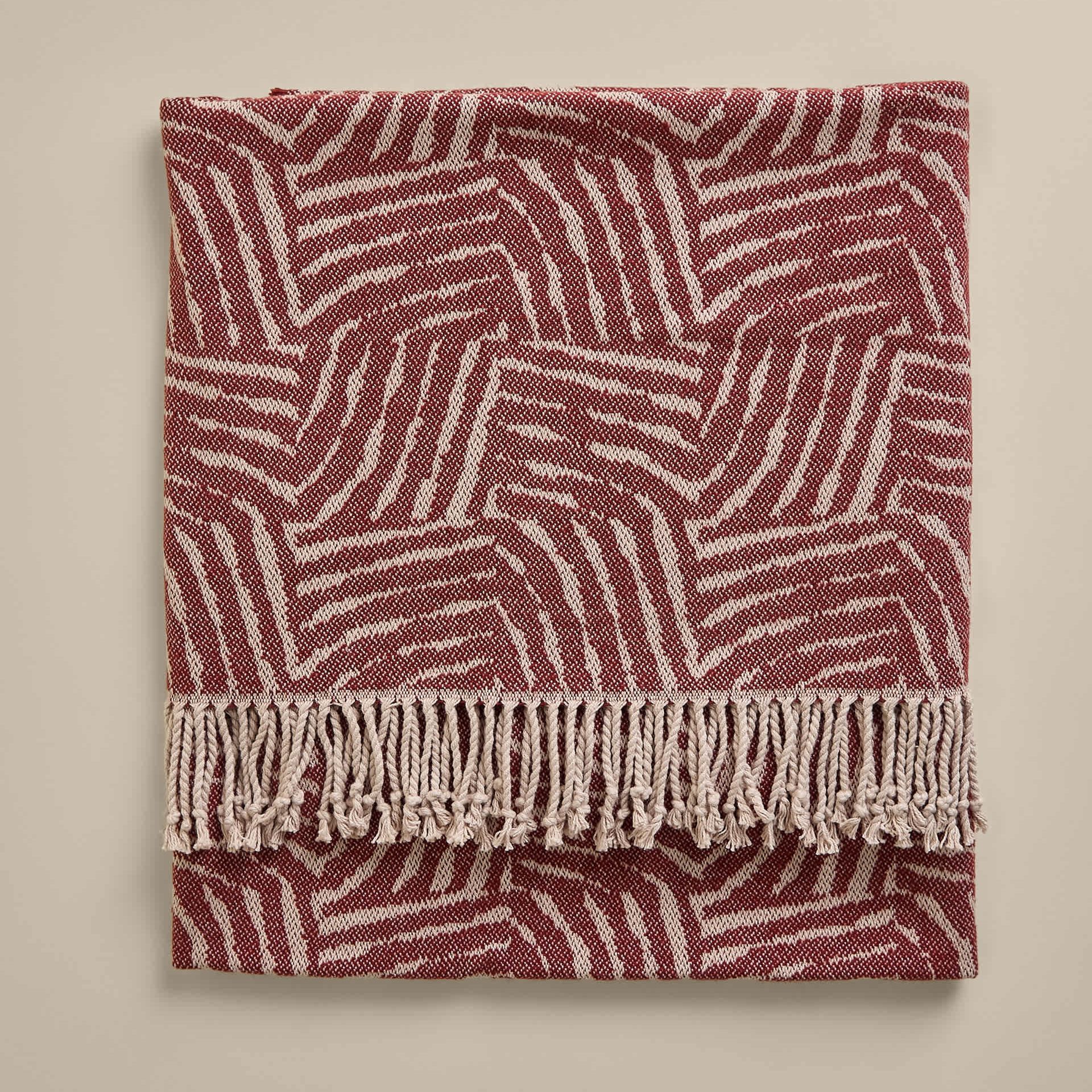 Cotton Rich Geometric Throw