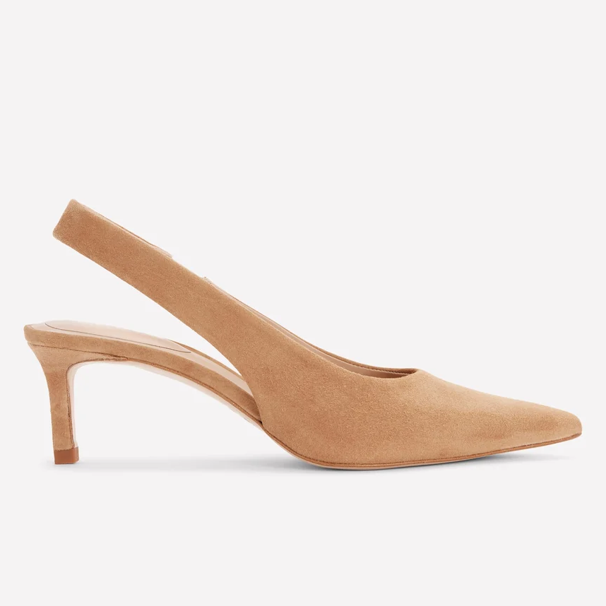 Boden, Suede Slingback Heels