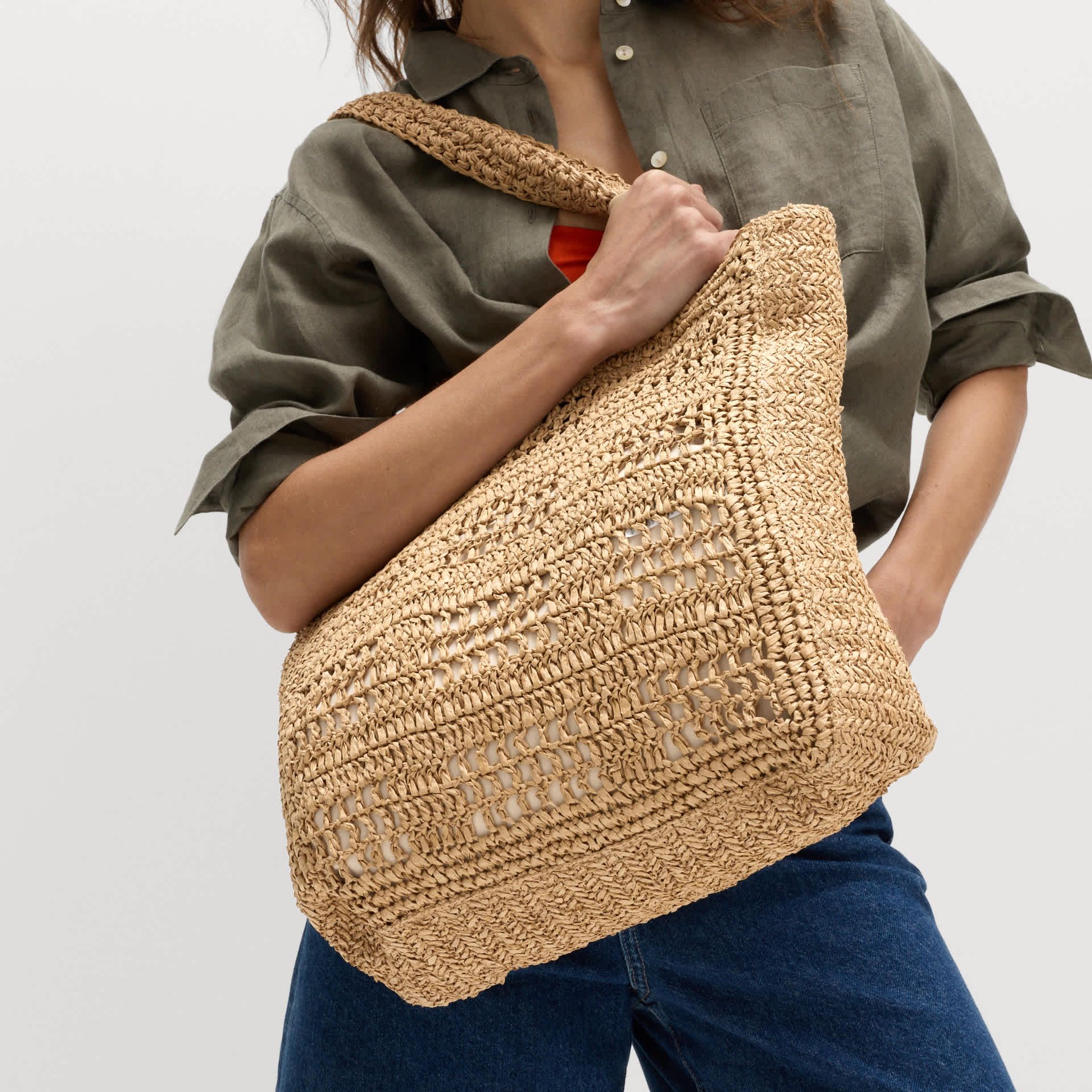 Straw Tote Bag