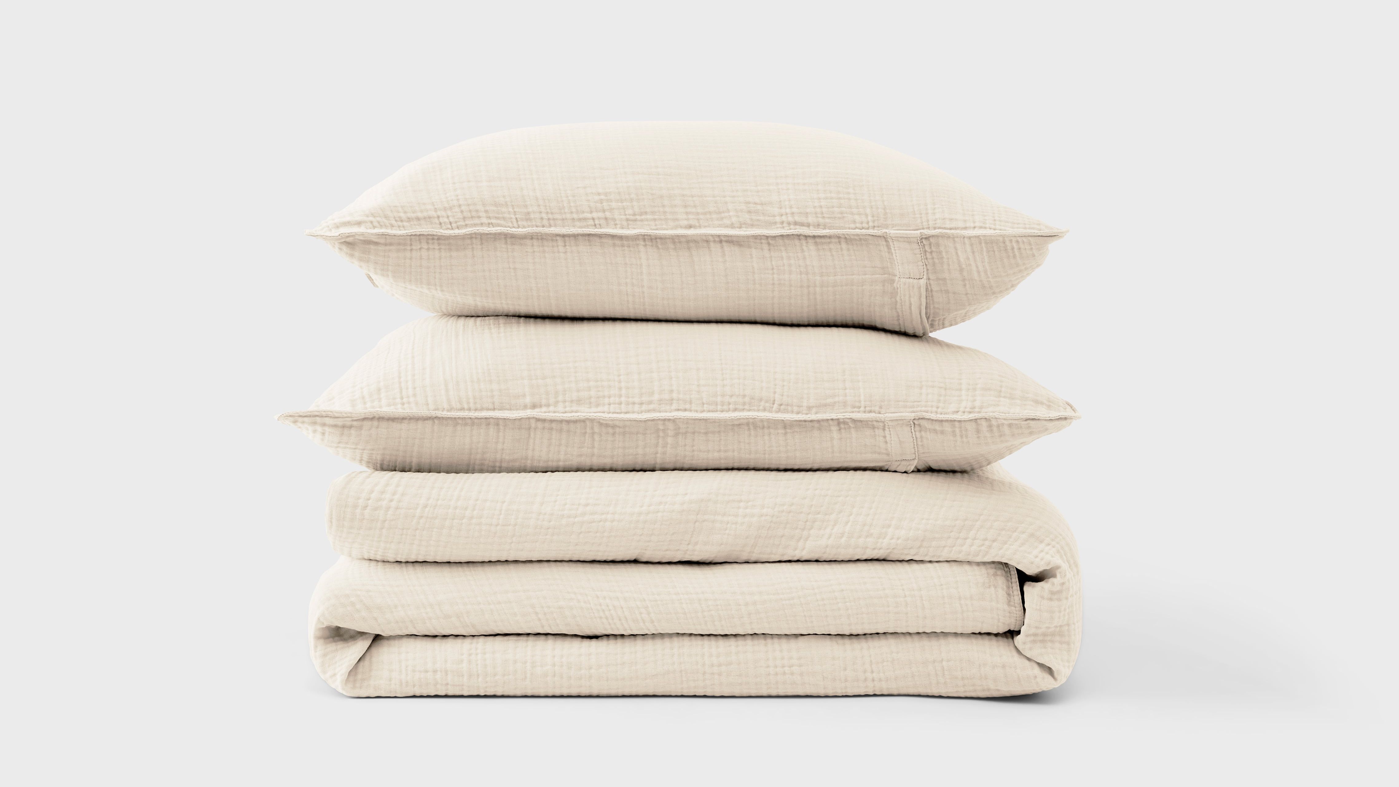 Soft Muslin Bedding Set &amp;mdash; King / Soft Oat