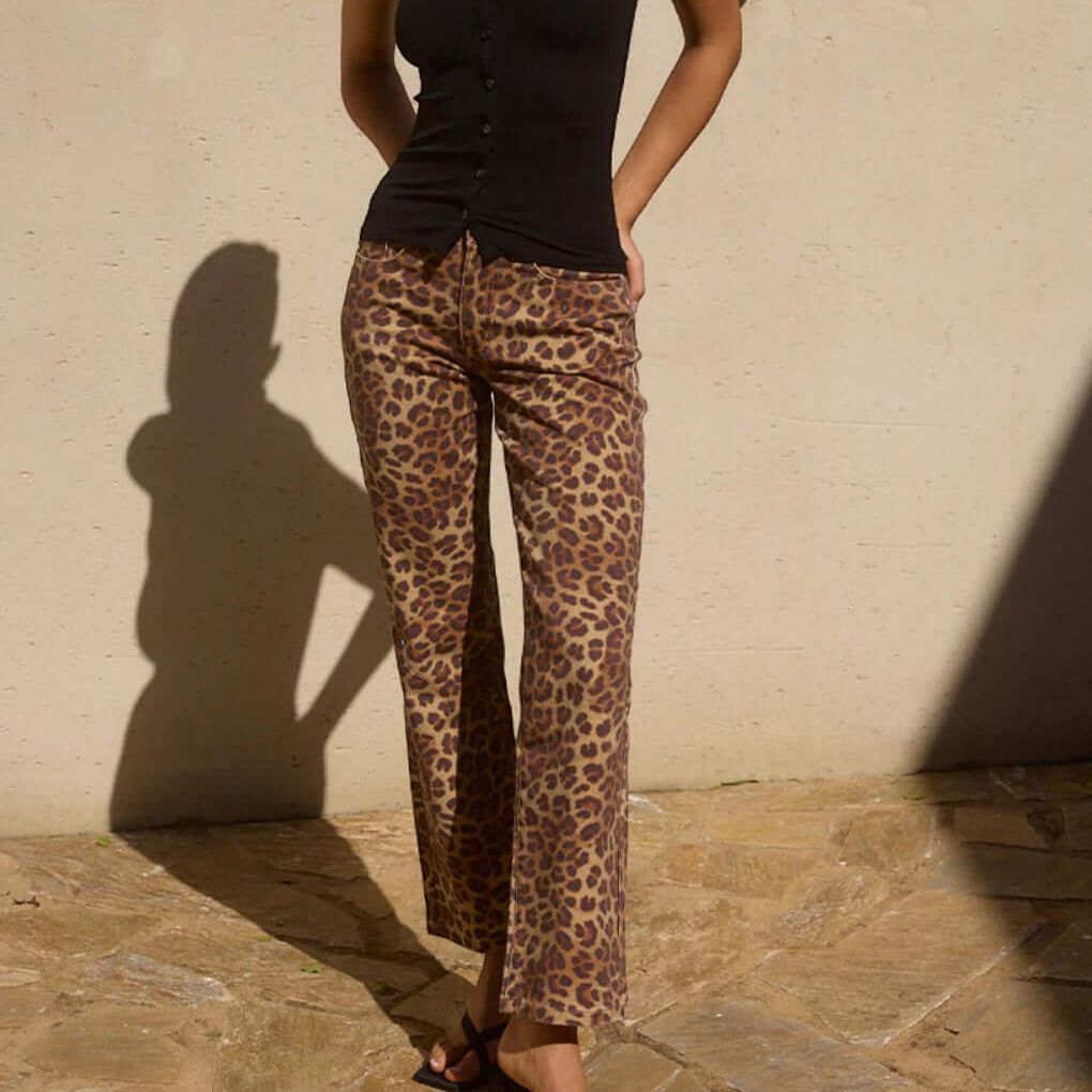 Runaway the Label Gigi Pant in Leopard
