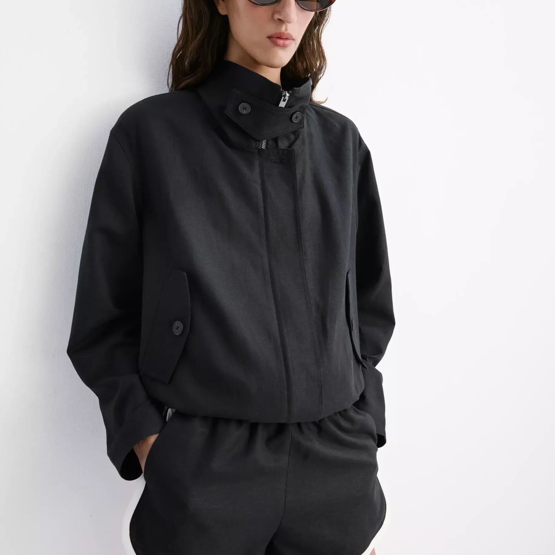 Bomber Jacket With Funnel Neck - Women | Mango United Kingdom