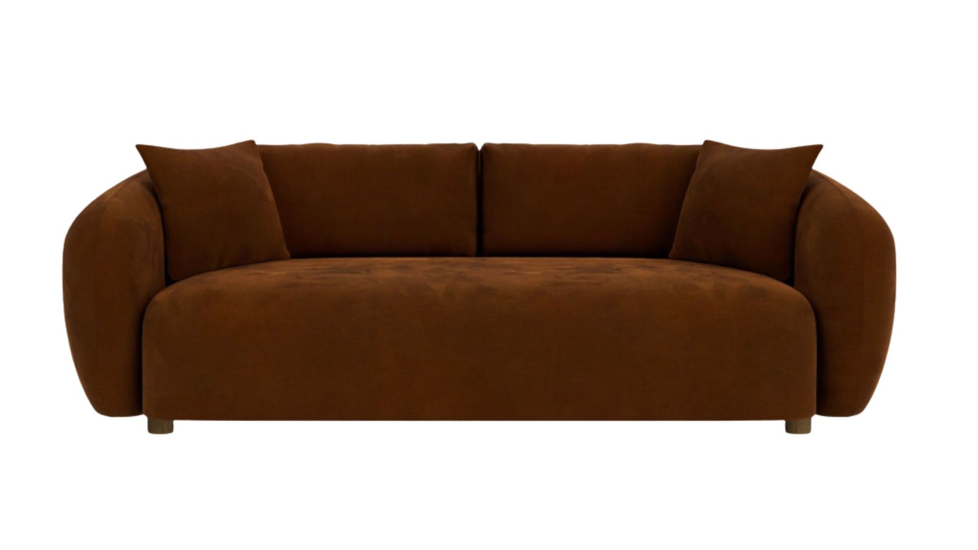 BARKER AND STONEHOUSE, Cocoon Chenille 3 Seater Curved Sofa