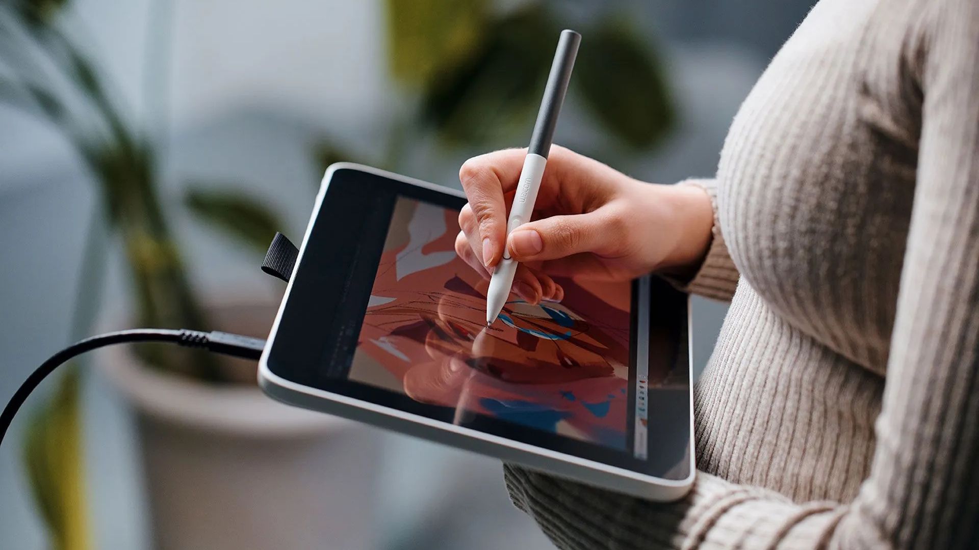 Wacom One 12 with pen lifestyle image