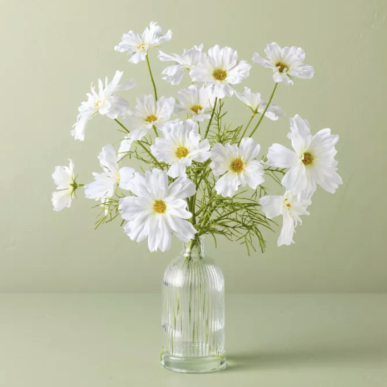 17" Medium White Cosmos Artificial Arrangement - Hearth &amp;amp; Hand&amp;trade; with Magnolia