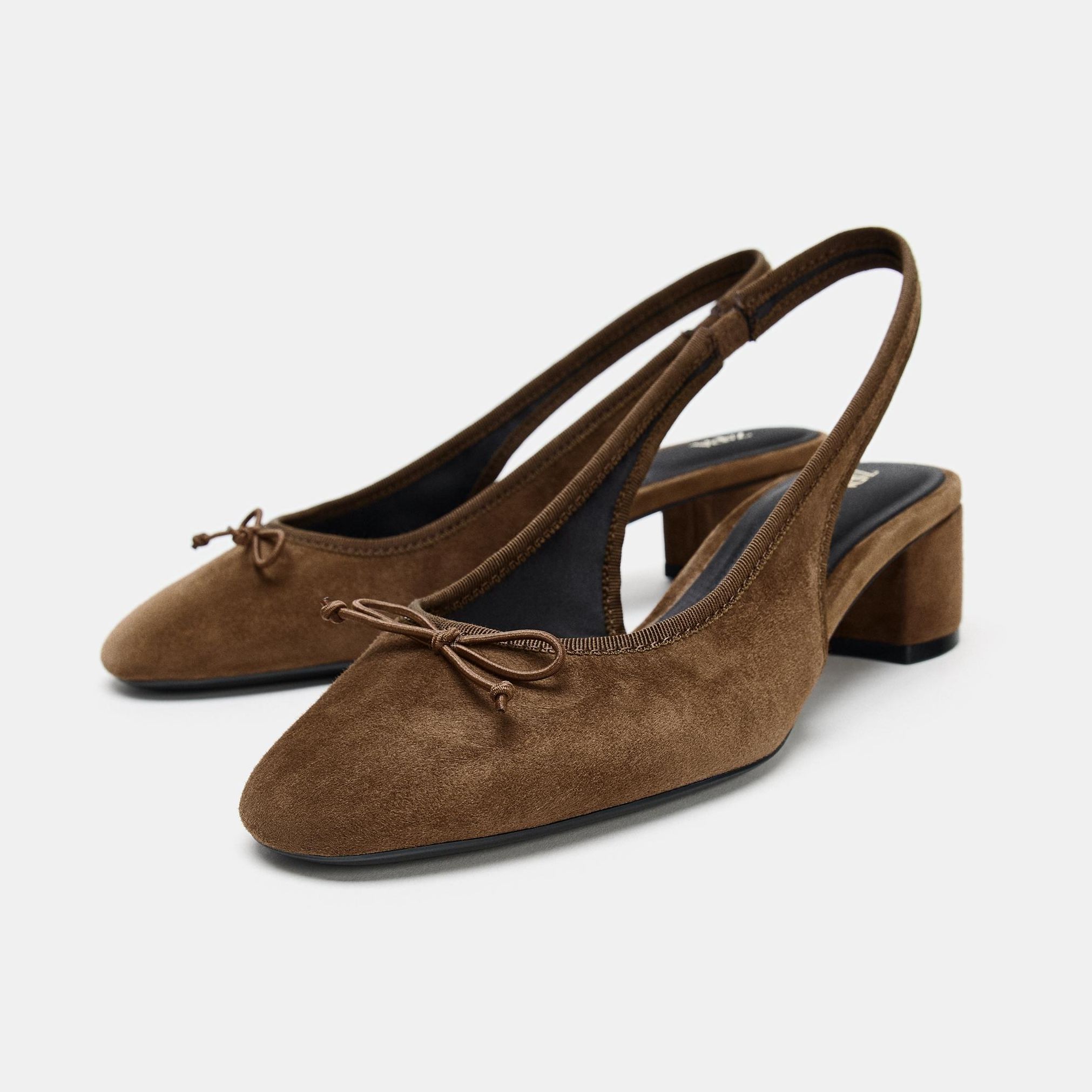 Zara Leather Slingback Heels