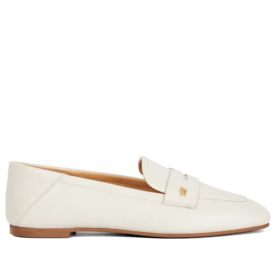 Dune London white loafers