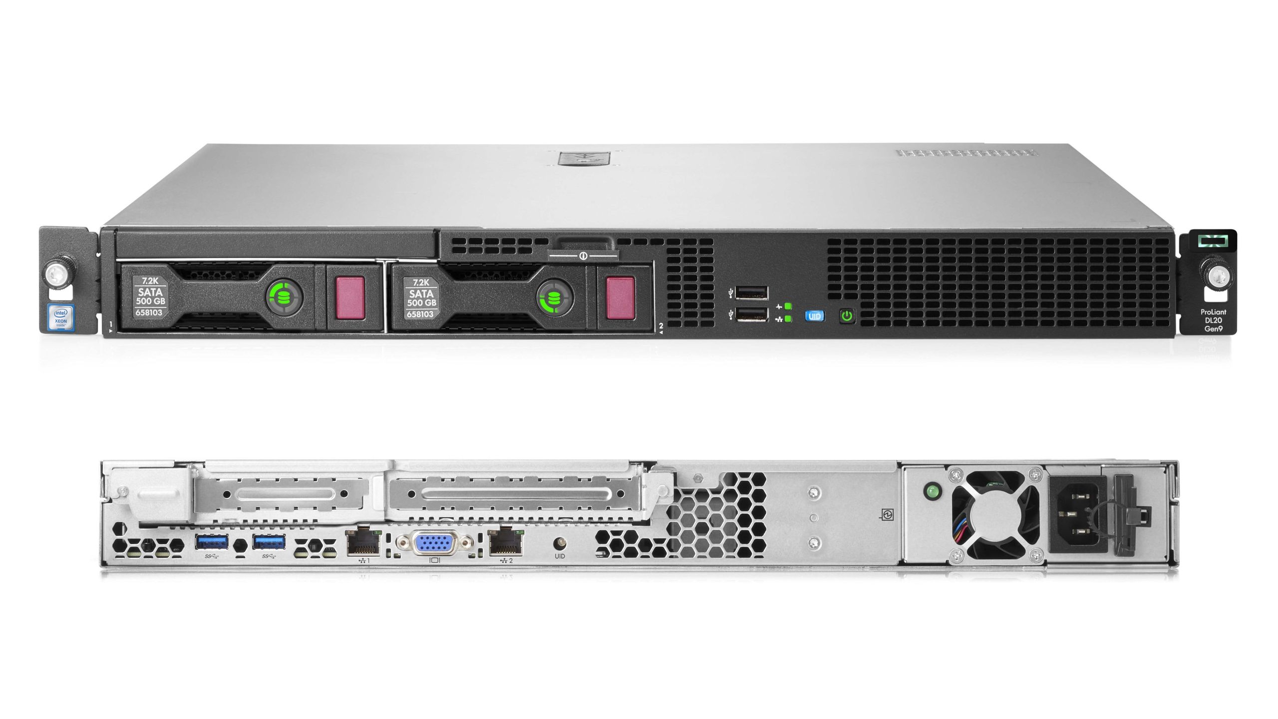 サーバー HP ProLiant DL120 Gen9 HP ProLiant DL20 Gen9 Xeon E3-1220 v5 3.0GHz 8GB DVD-ROM サーバー