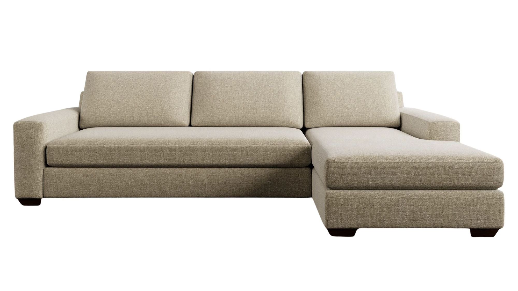 Pottery Barn, Big Sur Square Arm Deep Seat Chaise Sectional