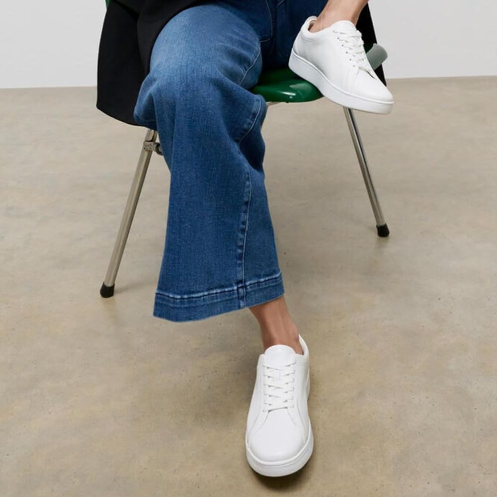 Fitflop Women&#039;s Rally Tennis Sneaker - Leather Updated Trainers, White Urban White 194, 6 Uk