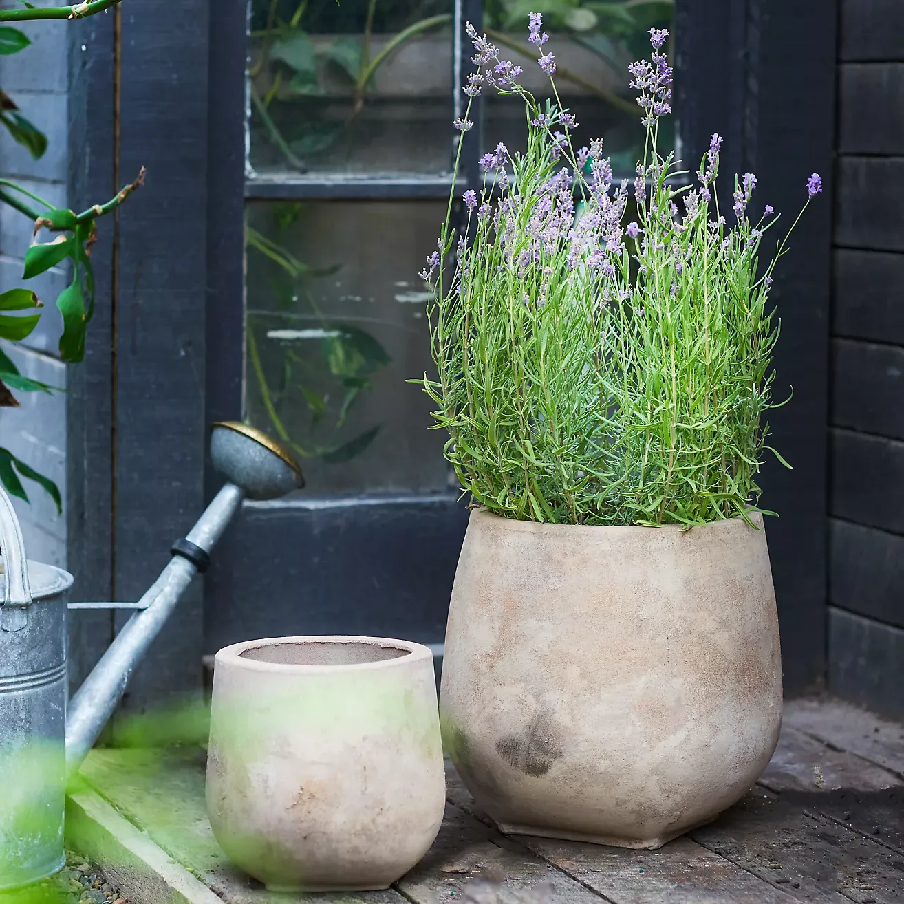 Aged Ceramic Planter