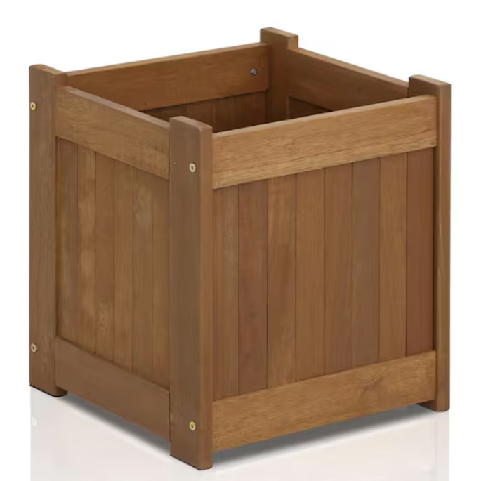 Natural Hardwood Flower Box