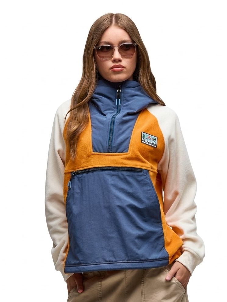 Woman modelling a fleece jacket