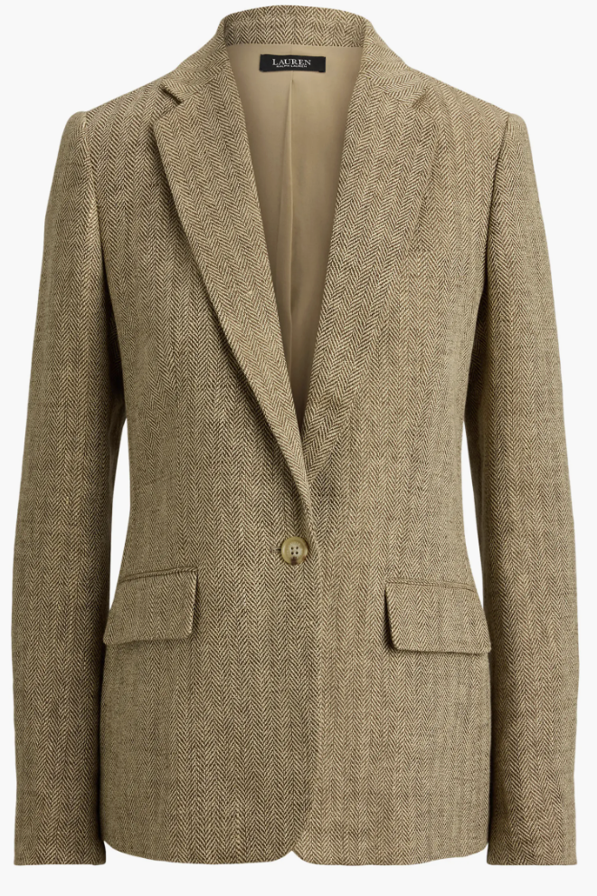 Lauren Ralph Lauren, Linen Herringbone Jacket