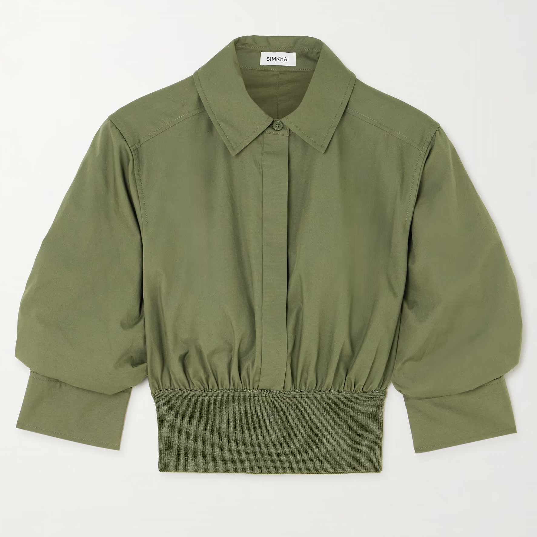 Kylie Minogue's olive green Simkhai top