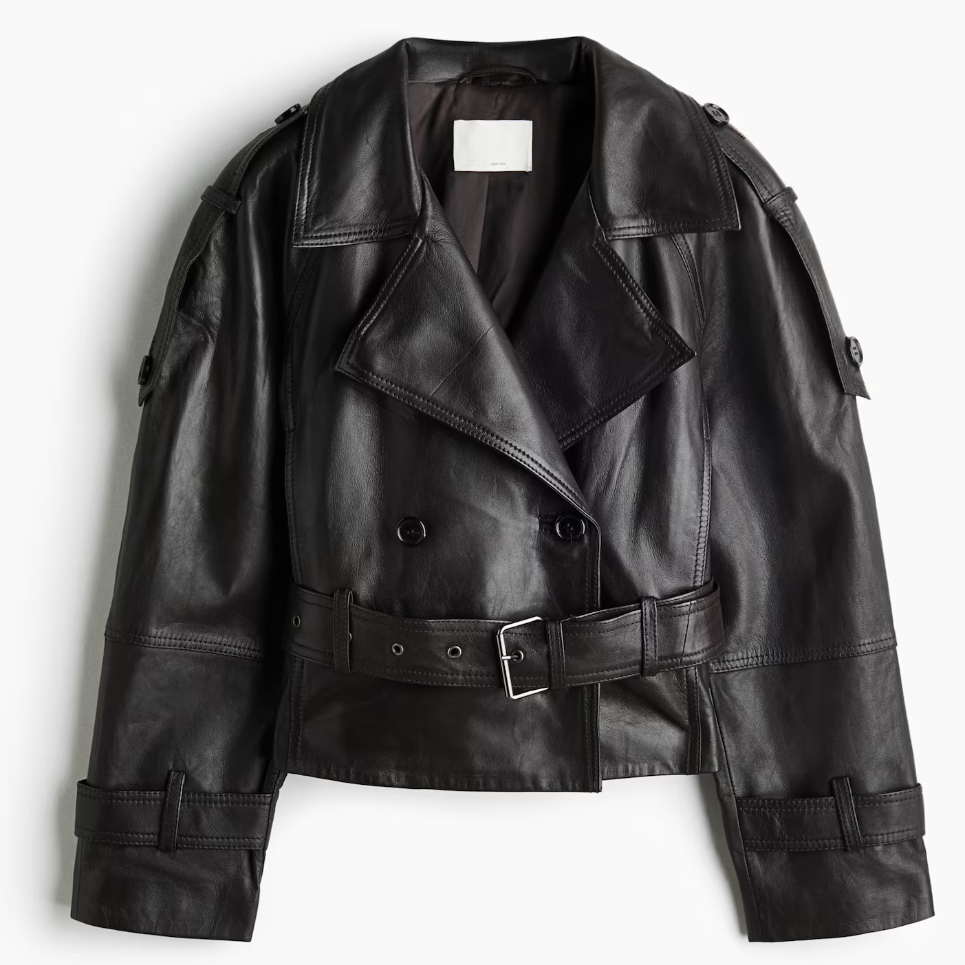 H&amp;amp;M, Leather Biker Jacket
