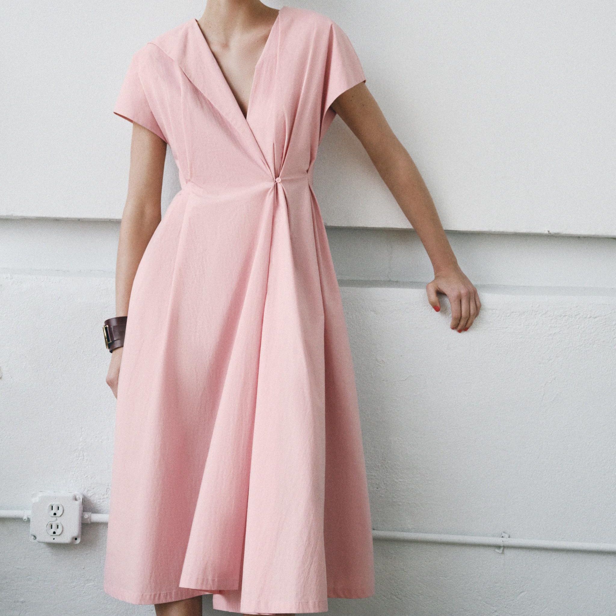 Zw Collection Poplin Dress With Pleats