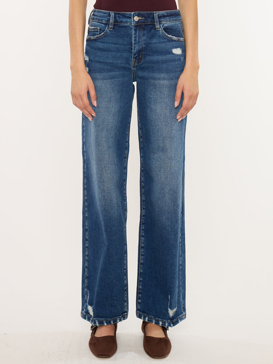 Dania Essentials High Rise Wide Leg Jeans